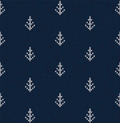 Winter Christmas tree x-mas knit seamless knitted abstract background backdrop.