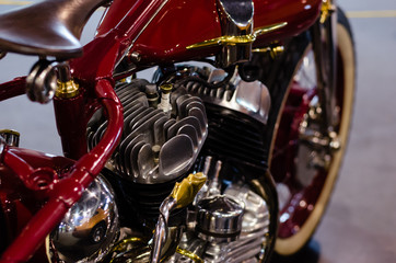 custom motorcycle engine - harley devidson