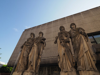 Fototapeta premium Caryatids at Kunsthalle (art gallery) in Duesseldorf