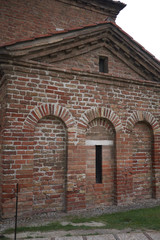 Fototapeta na wymiar Ravenna, Italy - August 14, 2019 : view of Mausoleum of Galla Placidia