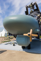 A fuselage of a combat aircraft - outdoors exhibition