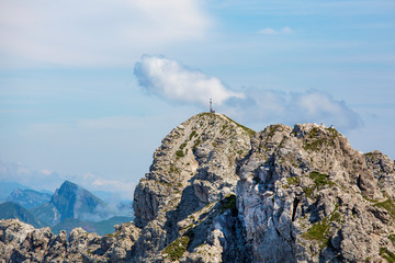 Hindelanger Klettersteig - Allgäu - Gipfel - Nebelhorn