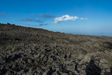Lava fields at Mount Vesuvius, Italy