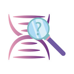 DNA, genetic sign, elements and icons collection