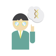 Obraz premium DNA, genetic sign, elements and icons collection