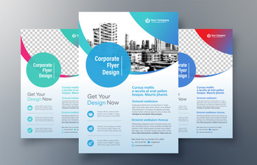 City Background Business Book Cover Design Template