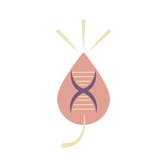DNA, genetic sign, elements and icons collection