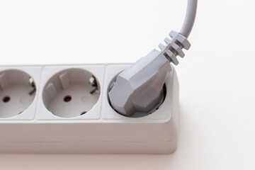 plug on white background