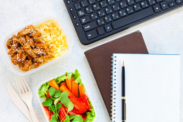 work or school, or dieting concept