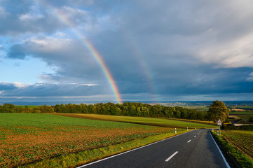 Chasing rainbows in Germany.