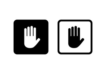 Hand icon, Vector illustration