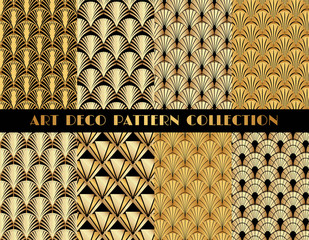 Geometric Art Deco Pattern Set