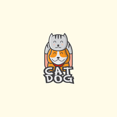 icon logo cat and dog