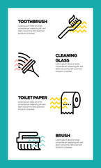 CLEANING LINE ICON CONCEPT