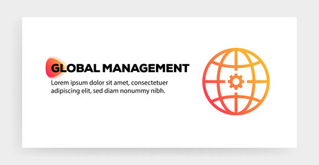 GLOBAL MANAGEMENT ICON CONCEPT