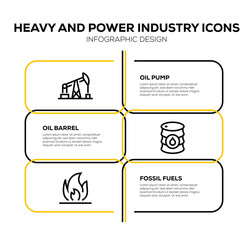 HEAVY AND POWER INDUSTRY ICON SET