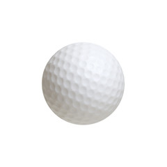 Golf ball isolated on white