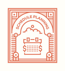 SCHEDULE PLANNING ICON CONCEPT