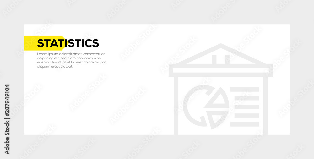 Canvas Prints STATISTICS BANNER CONCEPT