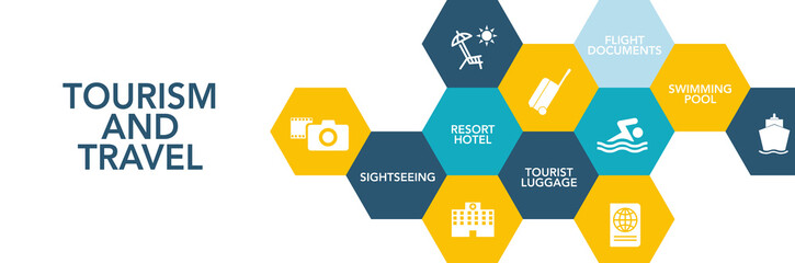 Tourism And Travel Icon Concept