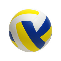 Volleyball ball on white