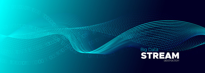 Particles Vector. Light Information Technology. 