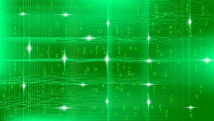 Obraz premium Light Big Data Visualization. Security Concept. 