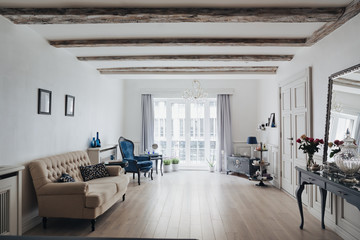 Luxury spa salon interior.