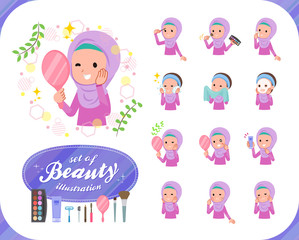 flat type Arab girl_beauty