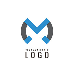 letter m logo design template