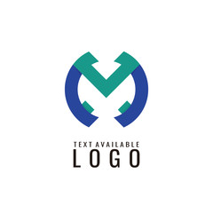 letter m logo design template
