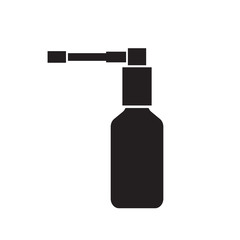 medicine spray bottle- vector illustration