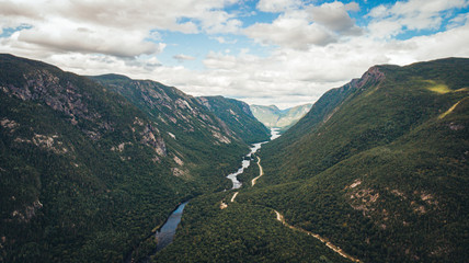 Panorama from Riviere Hautes Gorges Malbaie