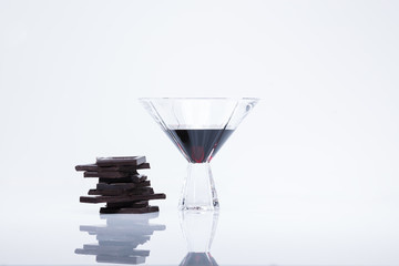 Cocktail mit Zartbitterschokolade