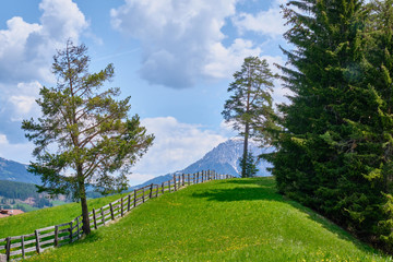 Beautiful landscape of South Tirol Italy