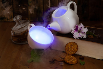 magical glowing tea