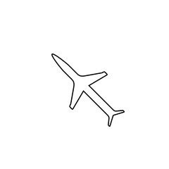 Fototapeta na wymiar Air plane icon. Fly transport sign