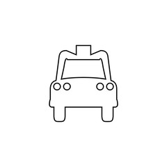 Taxi icon. city transport sign