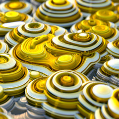 Colorful volumetric abstract background with texture. 3d illustration, 3d rendering.