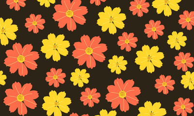 Colorful Flower Pattern Background