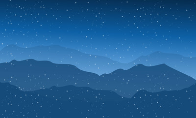 Night View Landscape Background