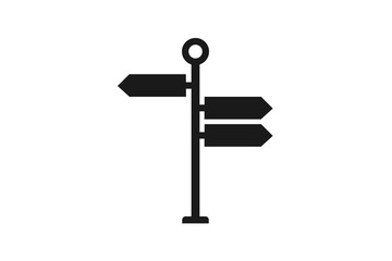 Signpost icon vector illustration