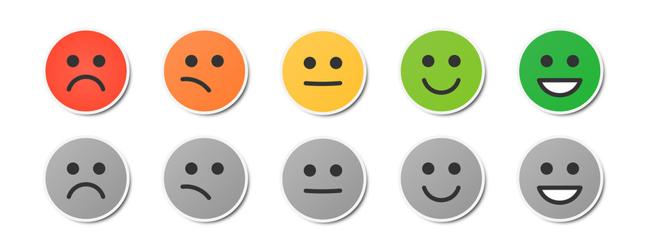 Rating Emotion Sticker Set