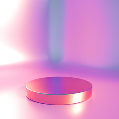 Elegant, beautiful abstract background with elements, studio, pedestal, minimalism. 3d illustration, 3d ..rendering.