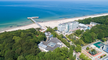 Kołobrzeg – piękne miasto i uzdrowisko nad Morzem Bałtyckim z lotu ptaka © Konrad Kerker