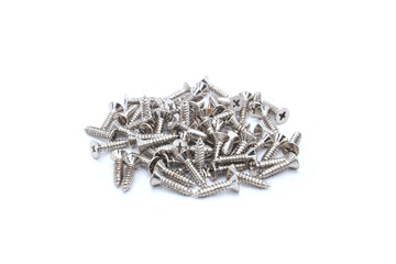 screws on isolated white background