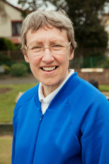 Portrait of a Senior Woman Wearing Glasses