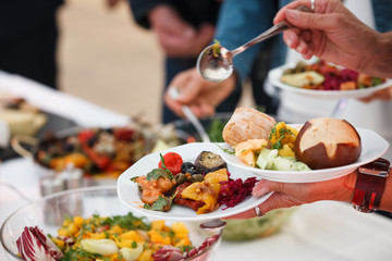 Essen am Buffet