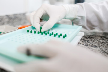  manipulation of green capsules in the pharmacy