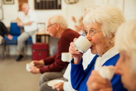 Senior Woman Drinking Tea